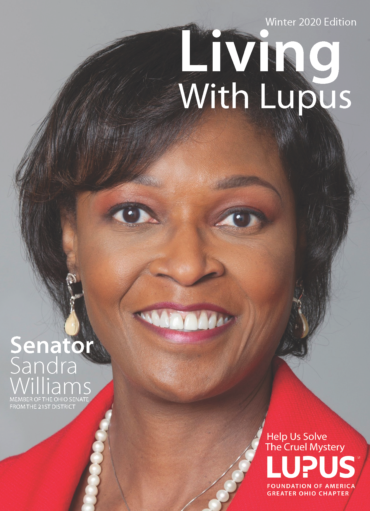 Living with Lupus Magazine Winter 2020 Edition. Senator Sandra Williams